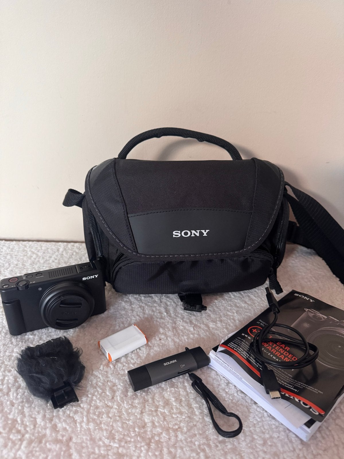 Sony ZV-1F Vlogcamera met complete accessoire set