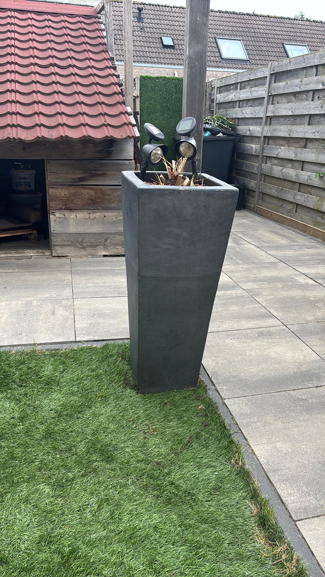 Hoge planten bak, Ophalen, Zo goed als nieuw, Rond, Kunststof