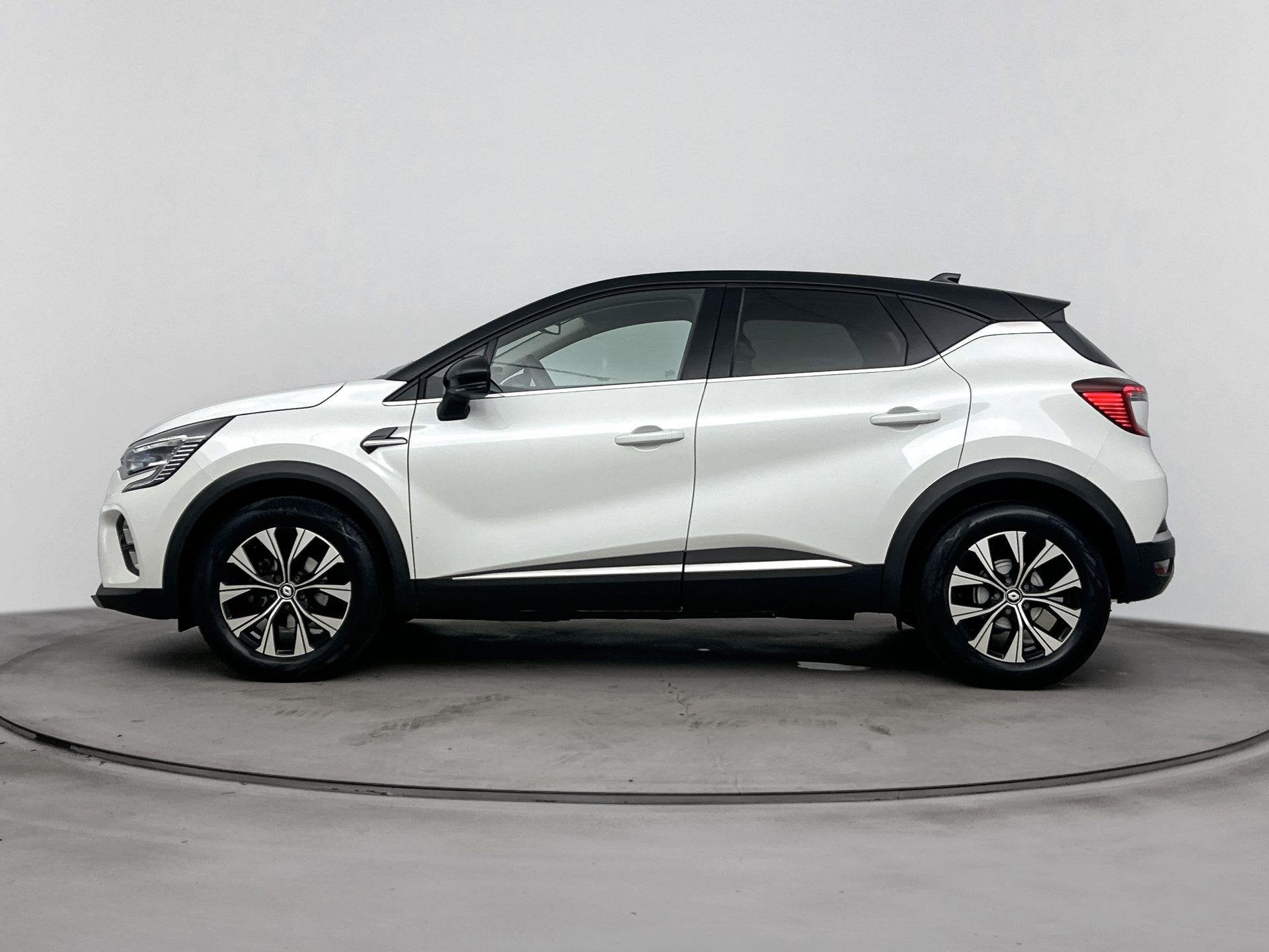 Renault Captur 1.3 mild hybrid 140Pk Techno | Navigatie | Pa, Euro 6, 4 cilinders, Leder en Stof, Wit