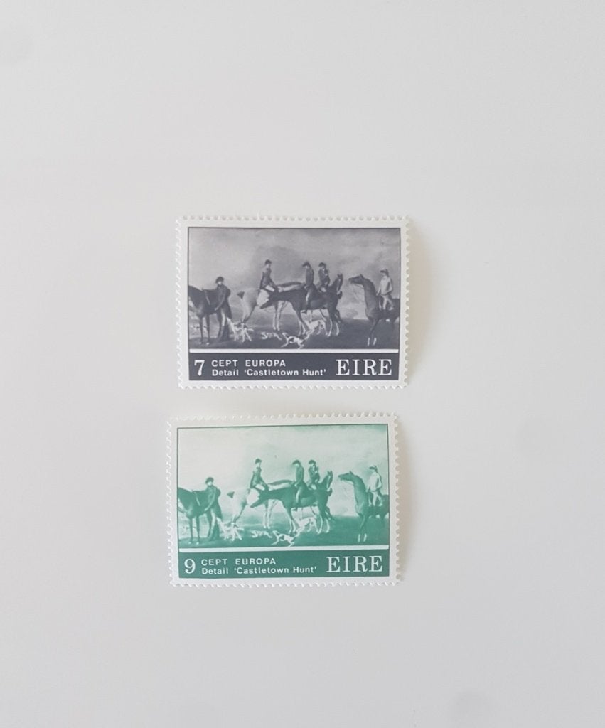 Ierland 1975, Schilderijen 'jacht', Ophalen of Verzenden, Postfris