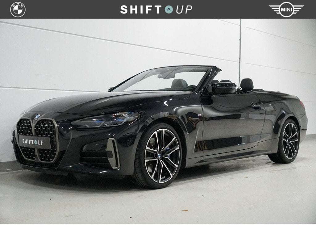 BMW 4 Serie Cabrio M440i xDrive Harman Kardon | Head Up | St, Auto's, BMW, Euro 6, 4-Serie, 4 stoelen, Zwart