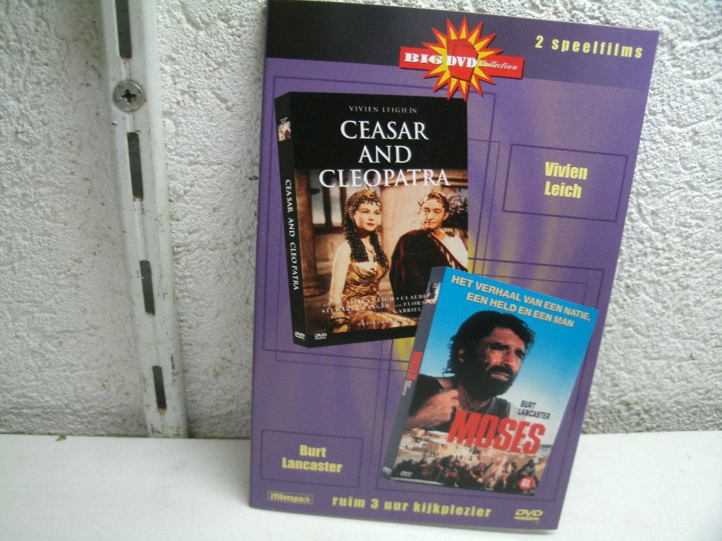 dvd 187b ceasar and cleopatra & moses, Alle leeftijden, Ophalen of Verzenden, Zo goed als nieuw