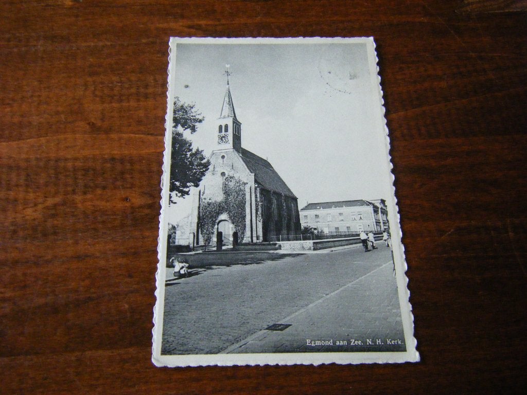 V43 - Egmond - NH Kerk - 1953 - Mooi/Oud, Ophalen of Verzenden, 1940 tot 1960, Noord-Holland