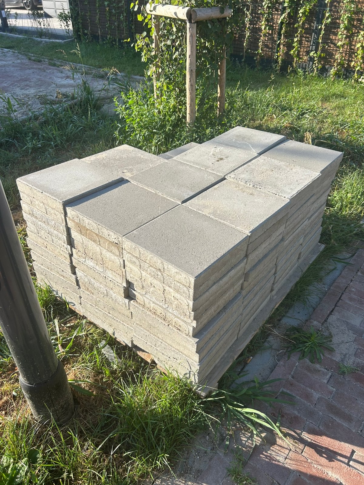 Tegels / Beton / 30x30 / 120 stuks / nieuw, Tuin en Terras, Ophalen, Zo goed als nieuw, Beton, Terrastegels