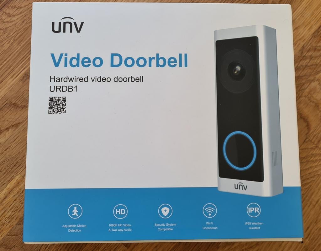 Nieuwe camera deurbel uniview unv, Huis en Inrichting, Deurbellen, Ophalen of Verzenden, Bewegingsdetectiesensor, Nieuw, Bedraad