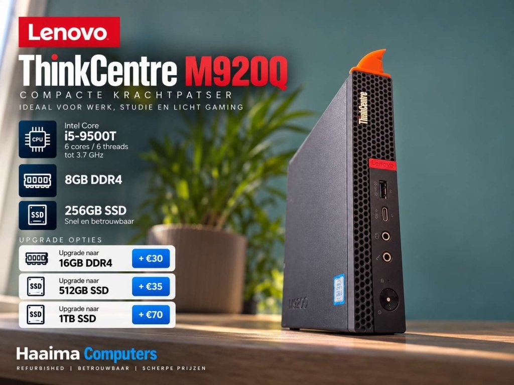 Lenovo M920Q | i5 9500T, 8GB DDR4, 256GB NVME | Tiny!
