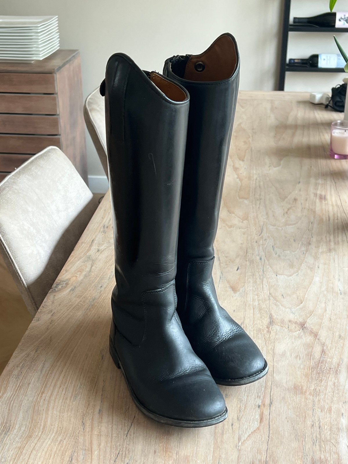 Rijlaarzen maat 35, Dieren en Toebehoren, Ophalen of Verzenden, Zo goed als nieuw, Dressuur, Schoeisel