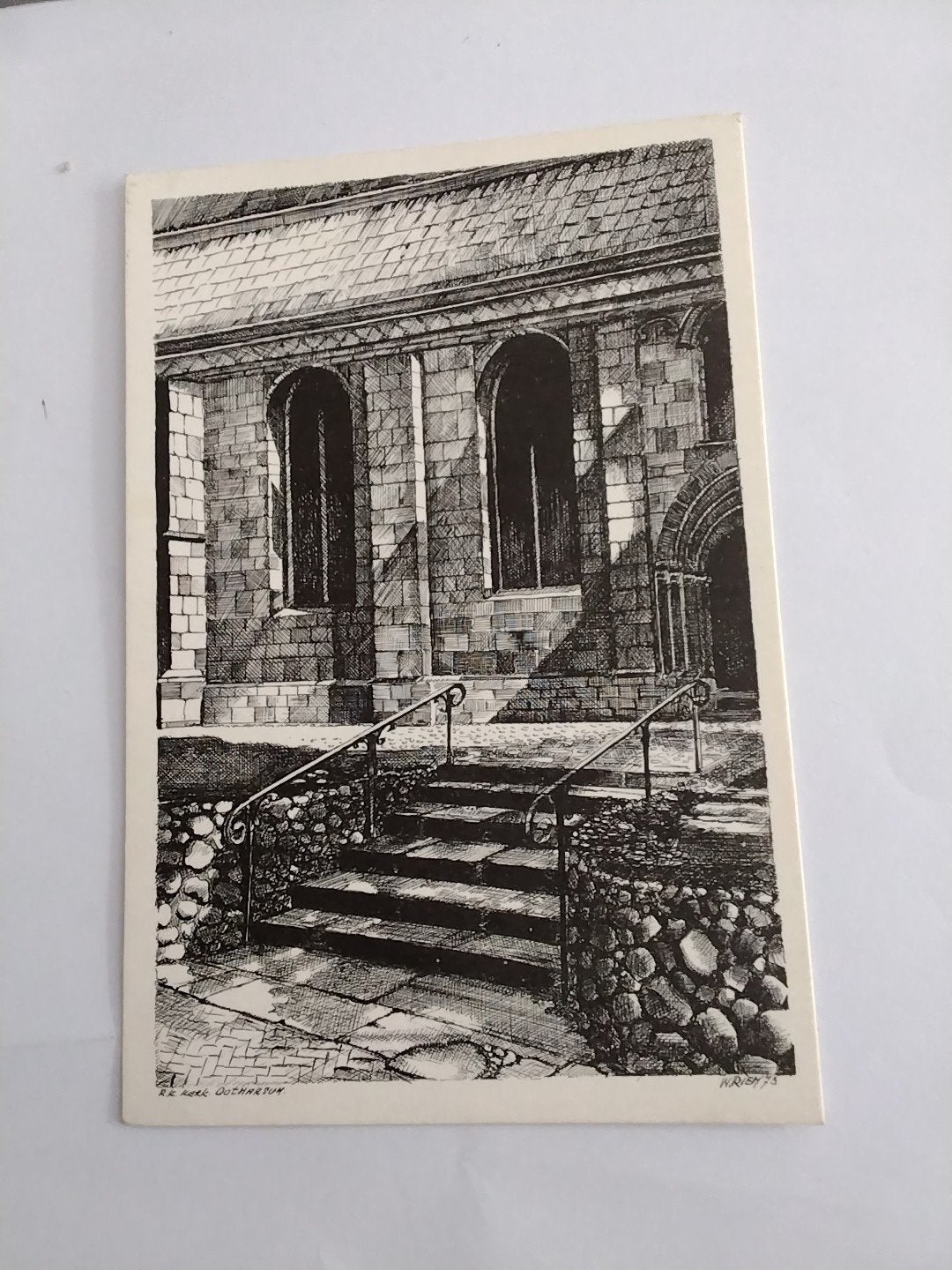 Oude ansichtkaart: Kerk Ootmarsum, Gelopen, 1977, Verzamelen, Ophalen of Verzenden, 1960 tot 1980, Gelopen, Overijssel
