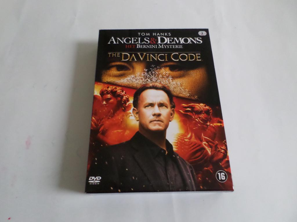 Tom Hanks - Angels & Demons & The Da Vinci Code 2DVD BOX, Cd's en Dvd's, Dvd's | Thrillers en Misdaad, Zo goed als nieuw, Actiethriller