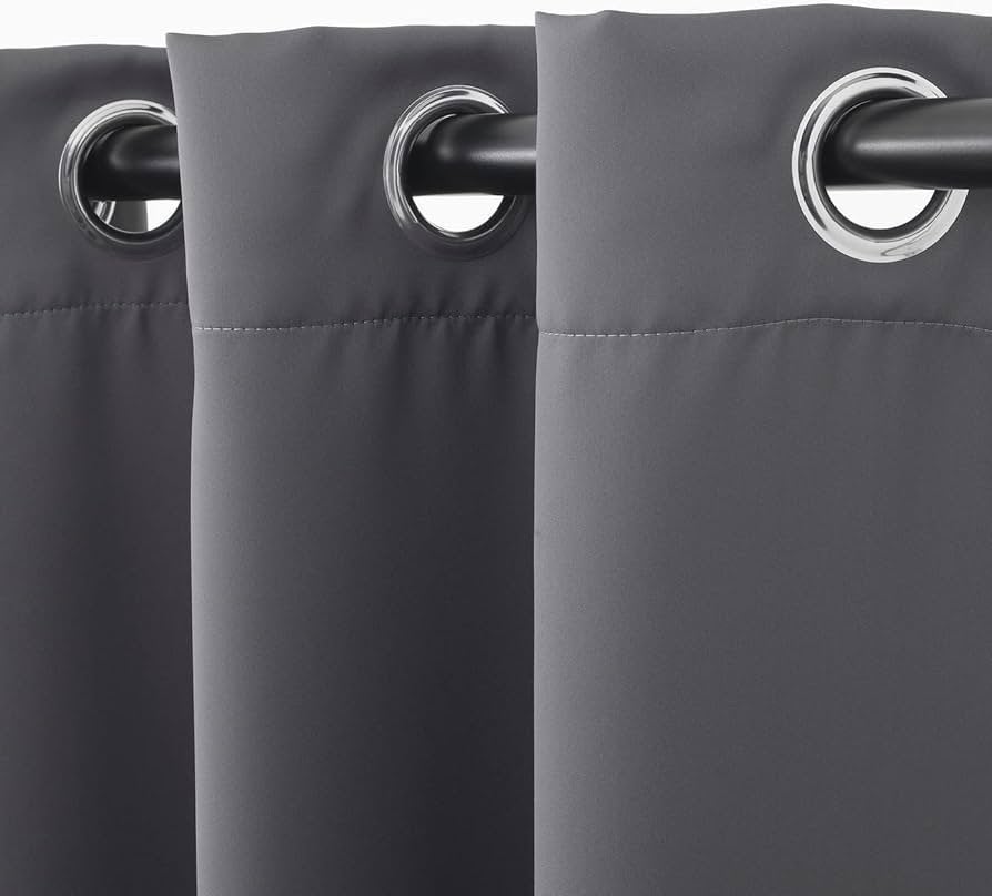 IKEA HILLEBORG Verduisterende Gordijnen, Ophalen, Met ringen, 300 cm, 145 cm
