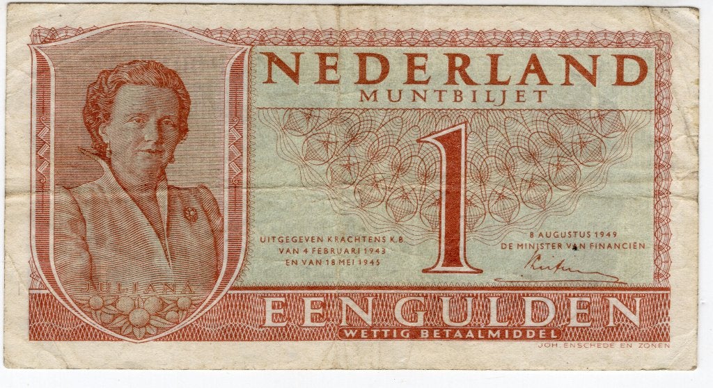 Nederland 1 Gulden 1949, Ophalen of Verzenden