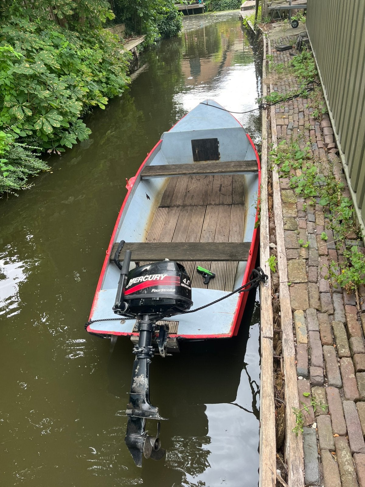 Boot met moter, Ophalen of Verzenden, Zo goed als nieuw
