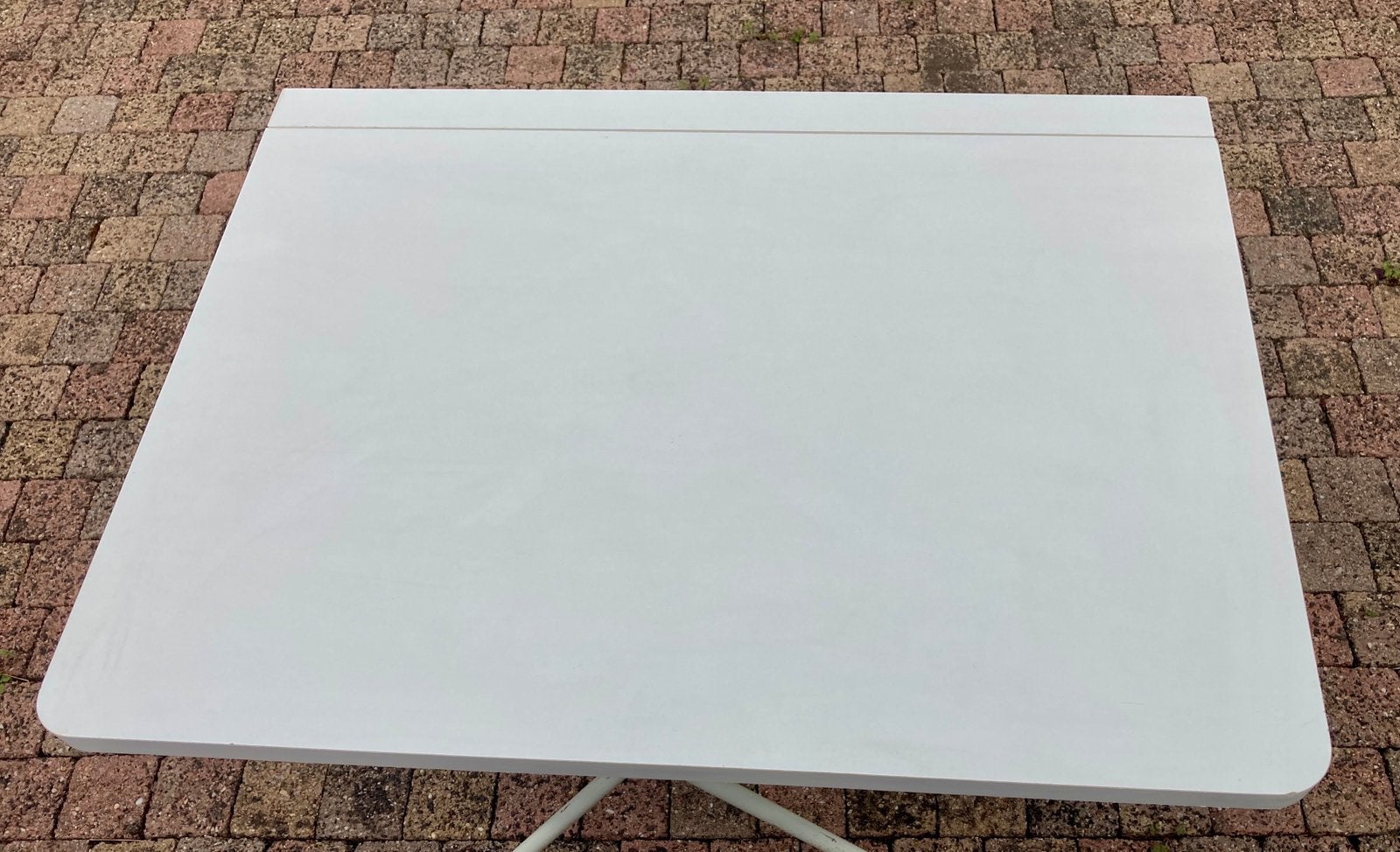 Wandklaptafel Wit Hout Rechthoekig 80x60/55cm Klaptafel, Ophalen, Gebruikt, 50 tot 100 cm, Overige houtsoorten