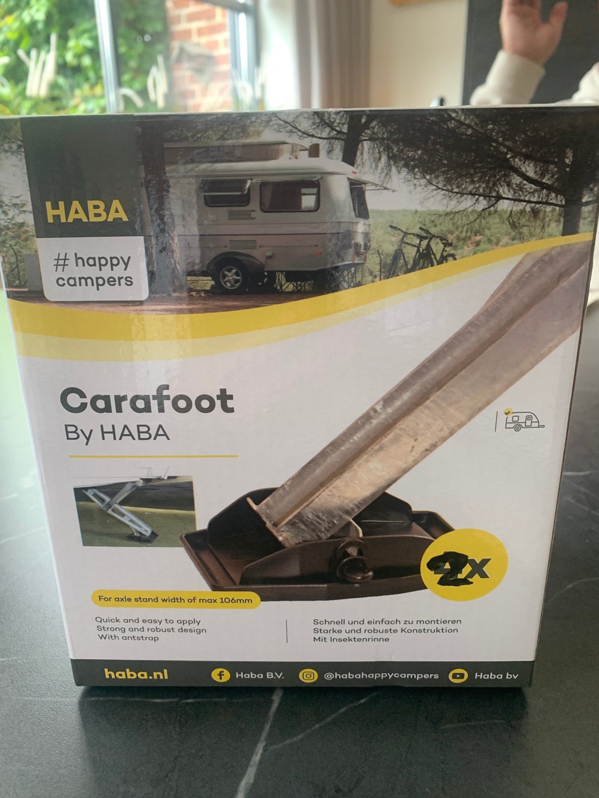 2x caravan of camperfoot, Ophalen, Nieuw