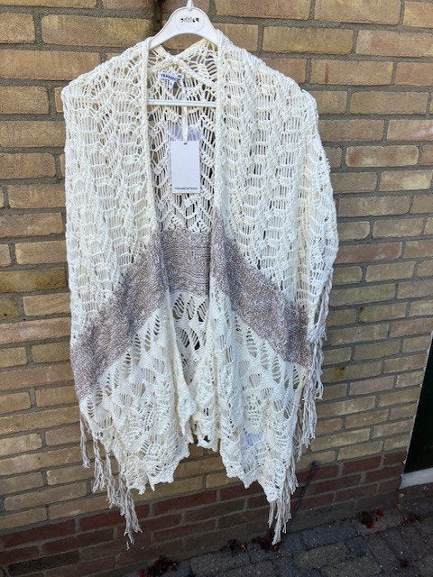 Tramontana boho gehaakt vest (maat M/L), Tramontana, Beige, Maat 42/44 (L), Nieuw