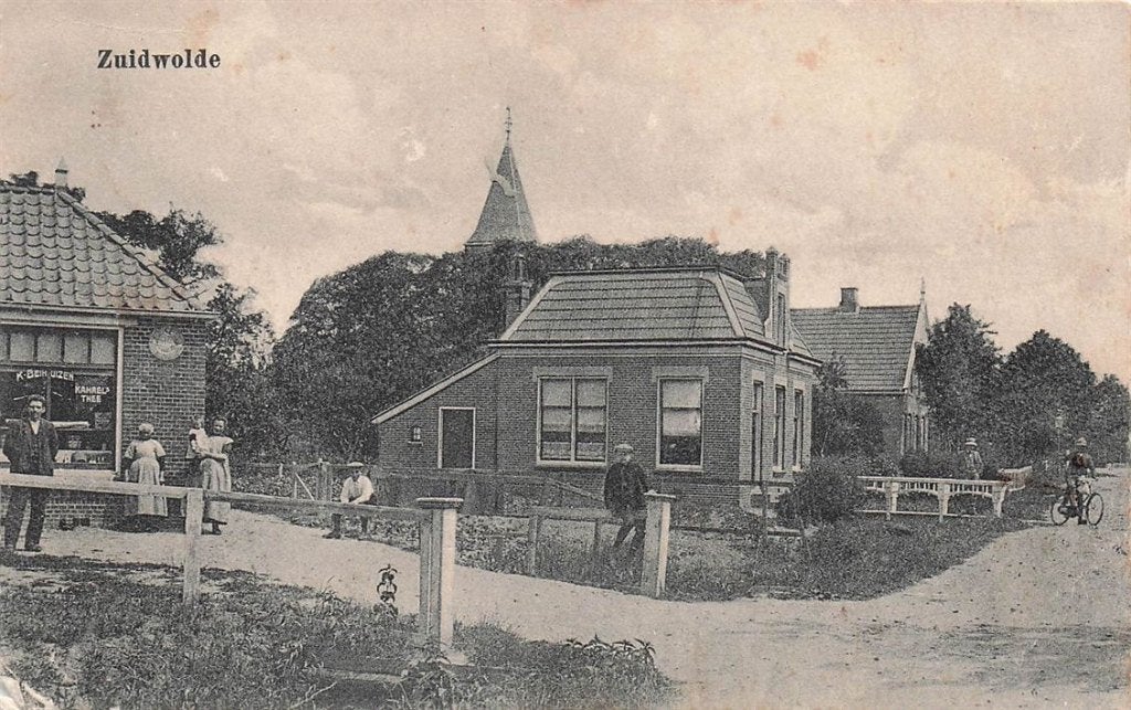 703-133-025 Zuidwolde, Verzamelen, Ansichtkaarten | Nederland, Verzenden, Voor 1920, Groningen