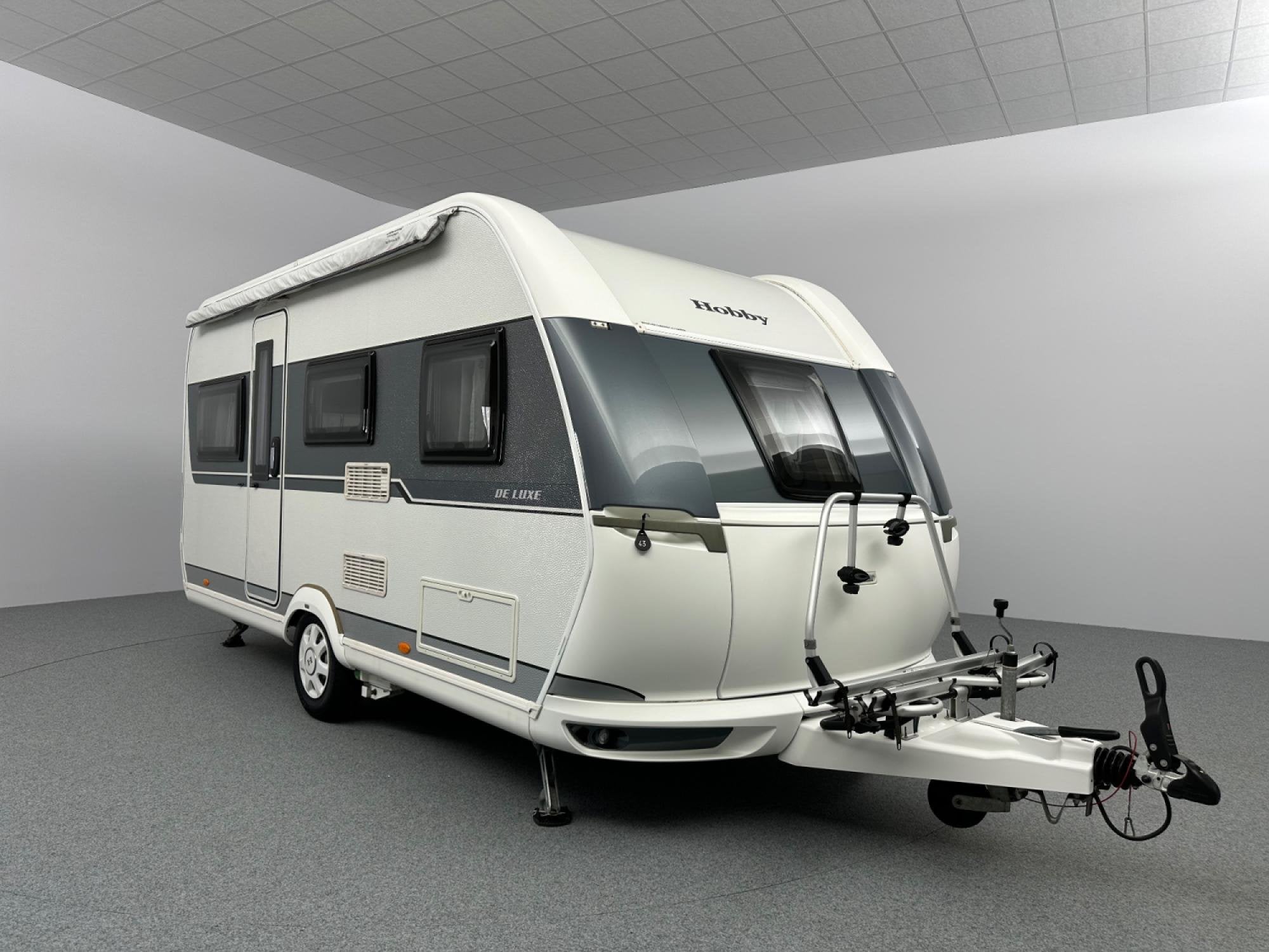 Hobby De Luxe 455 UF MOVER Zakluifel Fietsendrager, Vast bed, Hordeur, Rondzit, Hobby