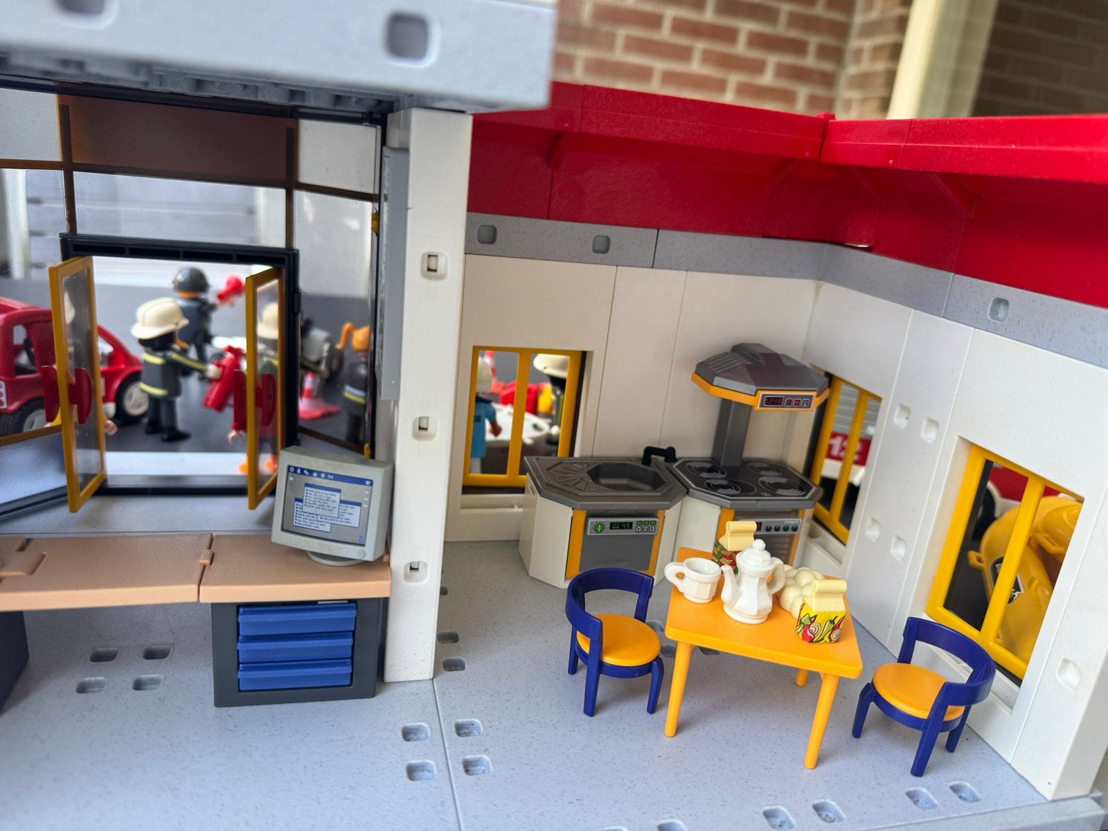 Playmobil Brandweer Set: Kazerne, Voertuigen & Poppetjes, Kinderen en Baby's, Speelgoed | Playmobil, Gebruikt, Complete set, Ophalen of Verzenden