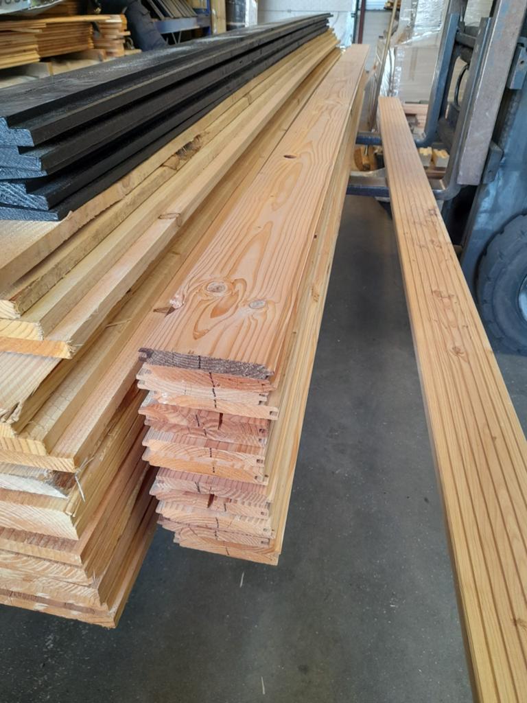 Douglas dakbeschot, B-keus, vellingdelen, mes en groef plank, Ophalen, Nieuw, 250 cm of meer, Planken
