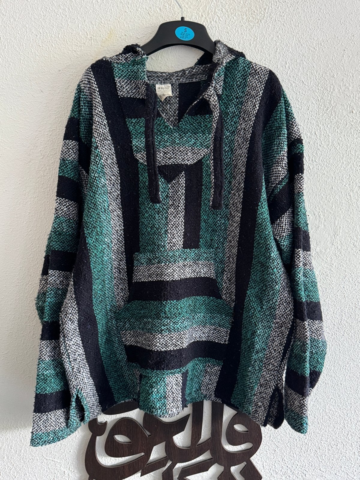 Mr Baja Mexicaanse Baja Hoodie Groen Zwart Maat L, Kleding | Heren, Ophalen of Verzenden, Zo goed als nieuw