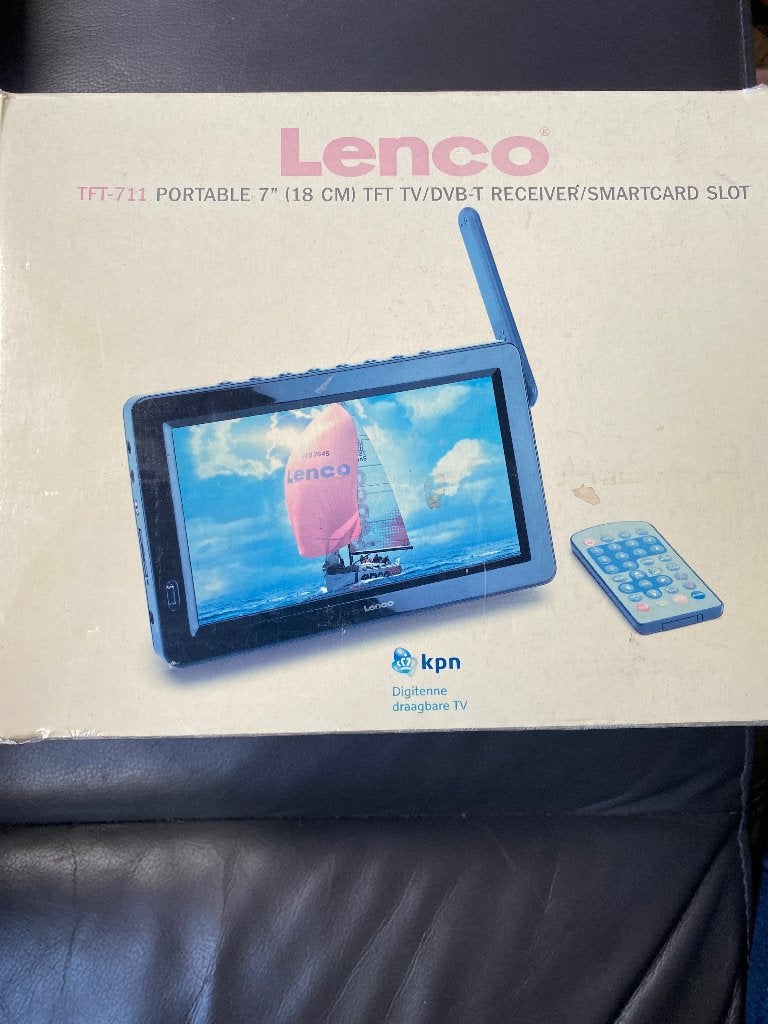 Lenco TFT-711 Draagbare 7" (18 cm) TFT TV/DVB-T Receiver, Ophalen of Verzenden, Zo goed als nieuw, Minder dan 40 cm, Overige merken