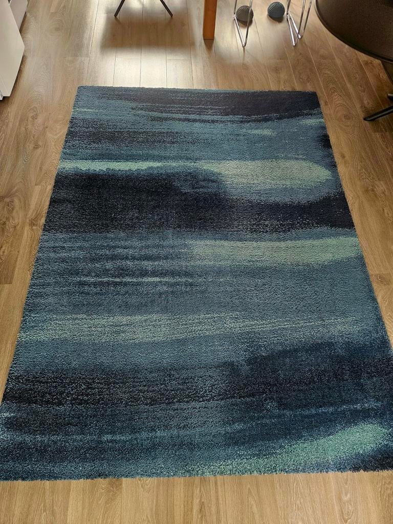 IKEA SÖNDERÖD vloerkleed 170 × 240 blauw, Huis en Inrichting, Stoffering | Tapijten en Kleden, Ophalen, 150 tot 200 cm, 200 cm of meer