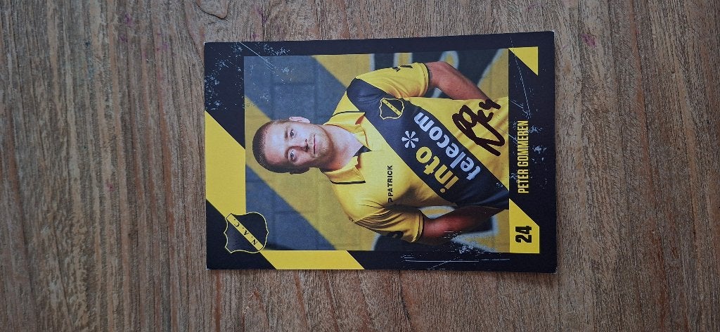 Spelerskaart met handtekening; Peter Gommeren # NAC Breda, Ophalen of Verzenden, Nieuw, NAC Breda, Spelerskaart