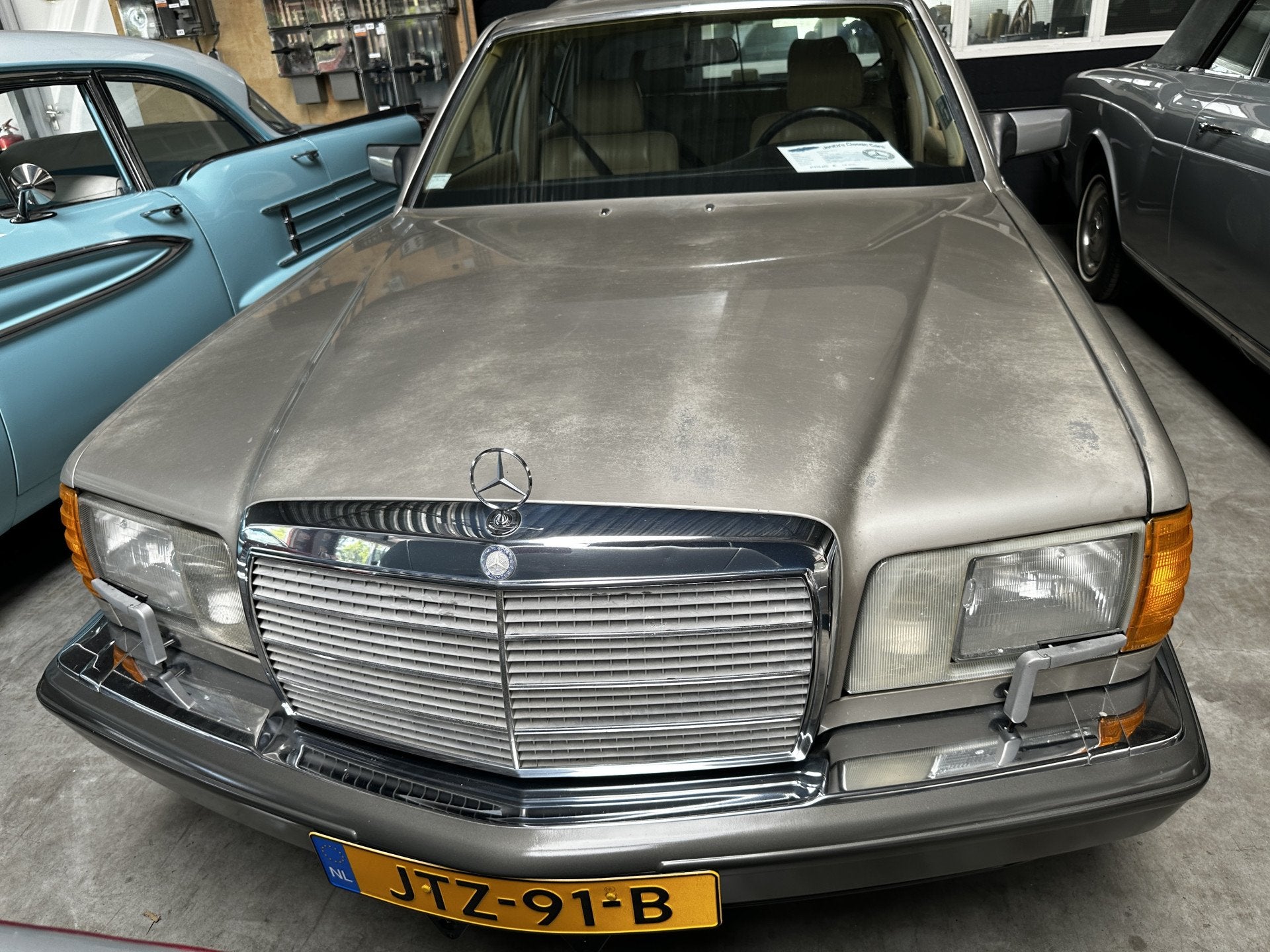 Mercedes-Benz S-Klasse 560 SEL (bj 1989, automaat), Auto's, Automaat, Achterwielaandrijving, Beige, Overige kleuren
