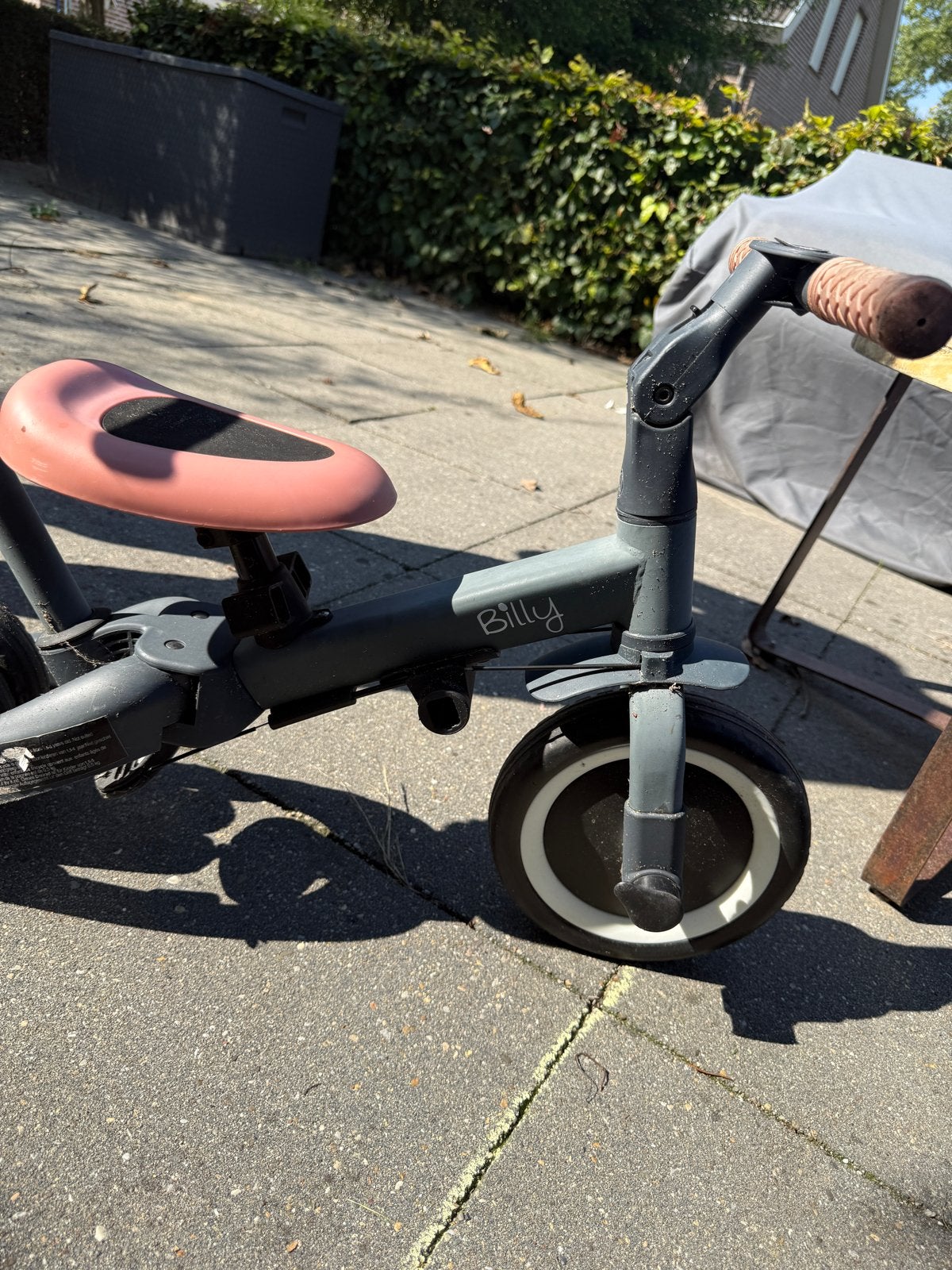 Billy loopfiets/driewieler met duwstang, Ophalen of Verzenden, Gebruikt, Duwstang