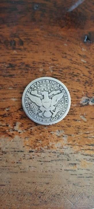 Antieke munt,zilver,quarter dollar USA., Ophalen of Verzenden, Noord-Amerika, Losse munt, Zilver
