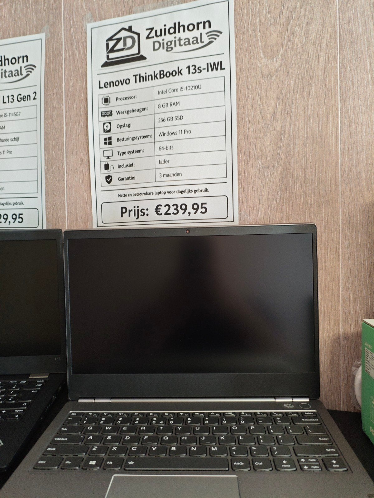 Lenovo ThinkBook 13s-IWL - i5 8GB 256GB SSD Windows 11 Pro, Computers en Software, Windows Laptops, Refurbished, 13 inch, SSD