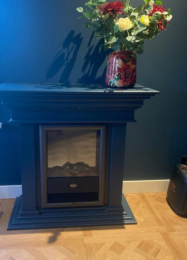Elektrische Sfeerhaard met Verwarming - Ruby Fires, Ophalen, Gebruikt, Vrijstaande haard, Elektrische haard