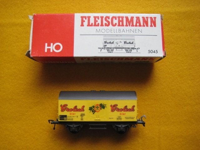 Grolsch wagon Fleischmann H0 HO vintage, Gelijkstroom, Fleischmann, Wagon, Ophalen of Verzenden