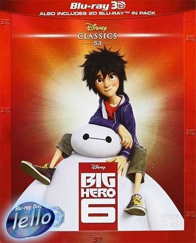 Blu-ray 3D: Disney's Big Hero 6 (2014 Scott Adsit) 2d KCinSC, Cd's en Dvd's, Ophalen of Verzenden, Nieuw in verpakking, 3D Blu-ray