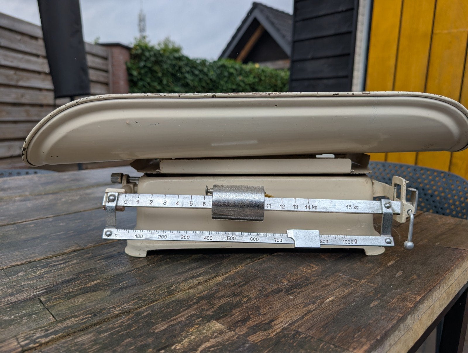 Vintage weegschaal - Decoratief en functioneel, Ophalen, Gebruikt, Overige typen, Minder dan 50 kg