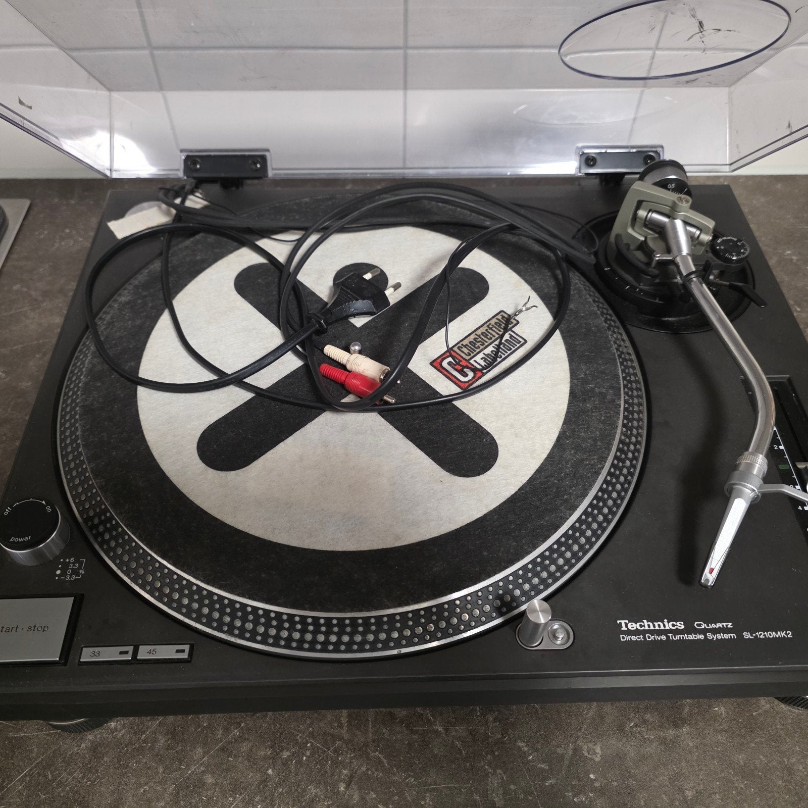 Technics SL-1210MK2 Platenspeler - Direct Drive, Ophalen, Gebruikt, Pitch-regelaar, Platenspeler