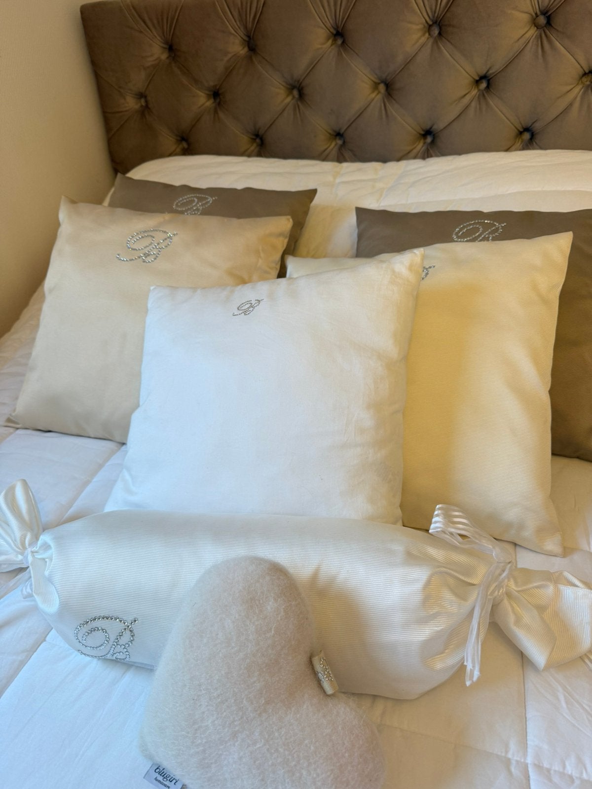 Blumarine kussens set en sprei, Ophalen of Verzenden, Zo goed als nieuw