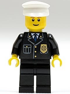 LEGO City cty0005 Police - City Suit with Blue Tie and