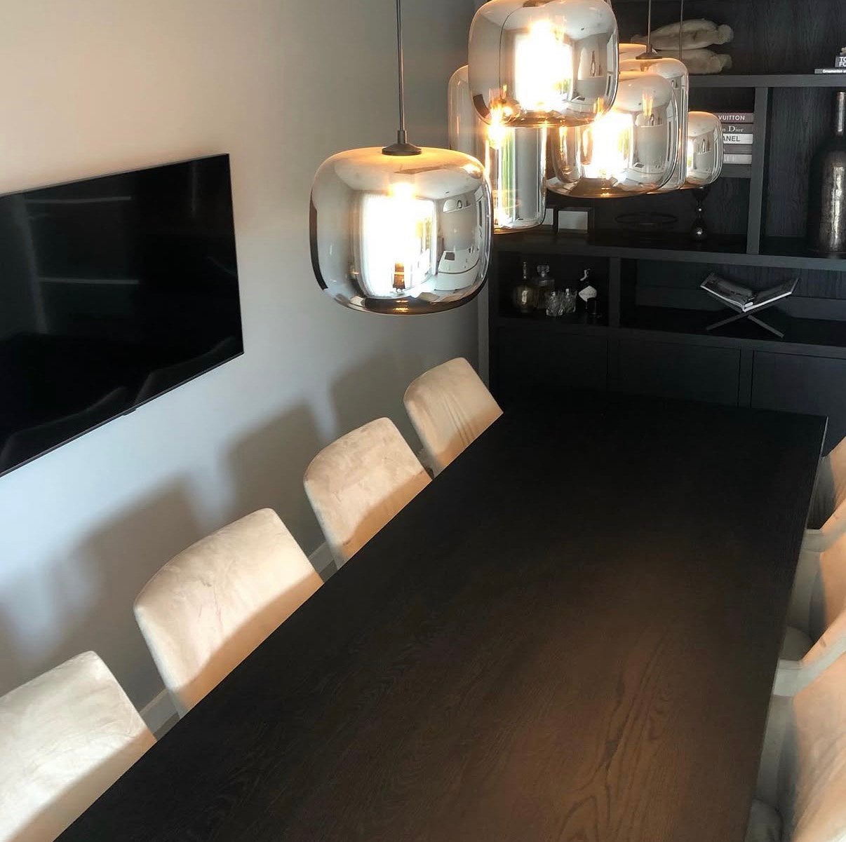 Eettafel 300cm  + 8 stoelen, Ophalen, Zo goed als nieuw, 75 cm of meer, 60 cm of meer