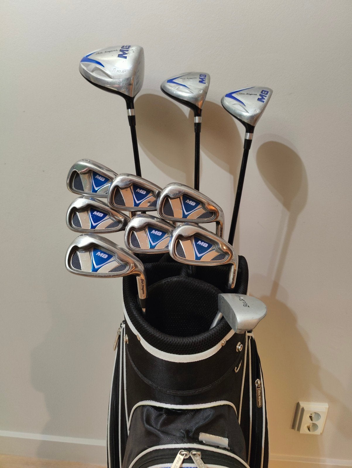 Complete MODERNE golfset heren in golftas.