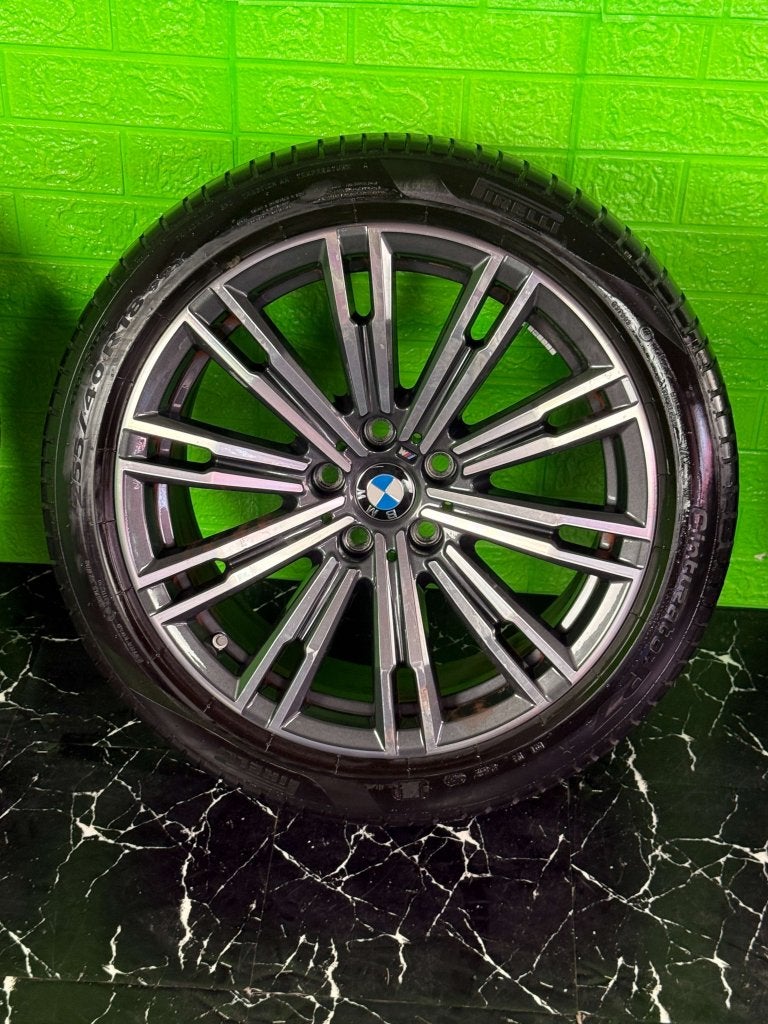 7 Originele BMW 3 4-Serie velgen 18" 5x112 Style 790M zomer, Niet ingevuld, 18 inch, Gebruikt, 255 mm