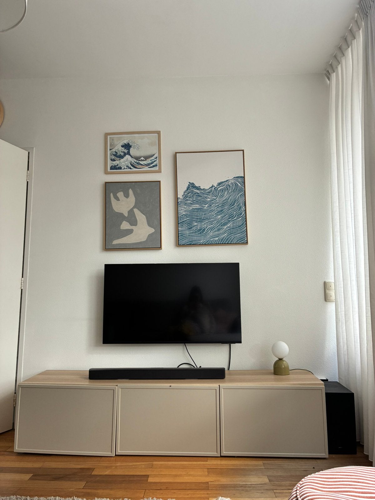 Mooi besta tv meubel, Ophalen, 150 tot 200 cm, Zo goed als nieuw, Minder dan 100 cm