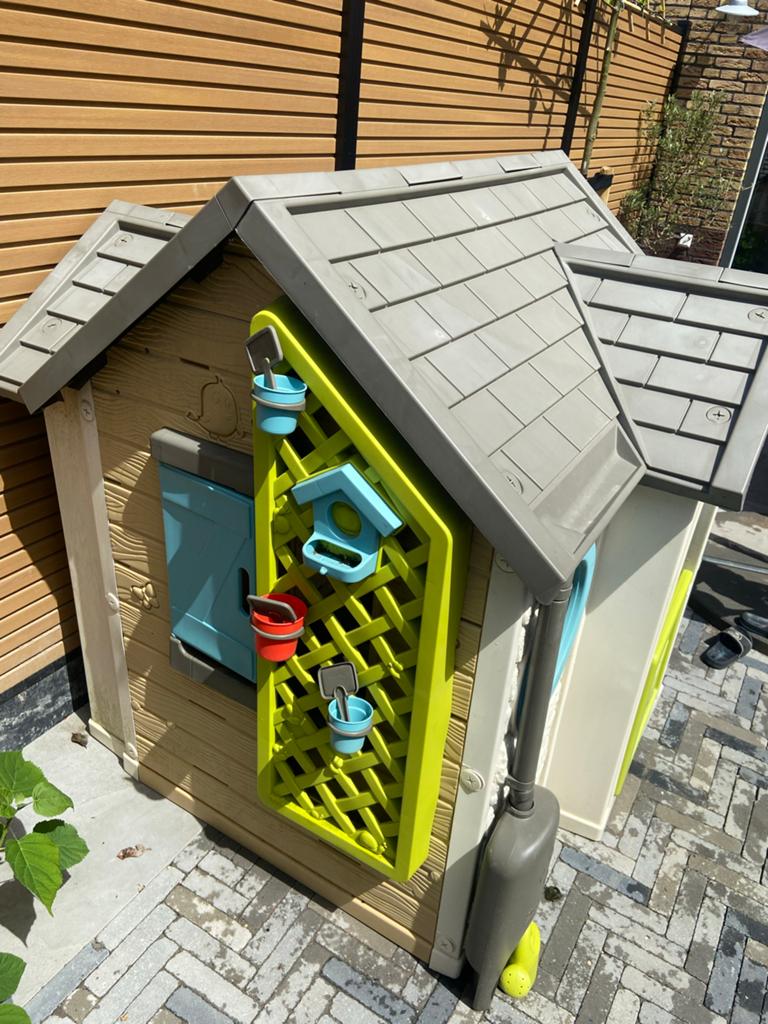 Smoby Speelhuisje met regenton, Ophalen of Verzenden, Gebruikt, Kunststof