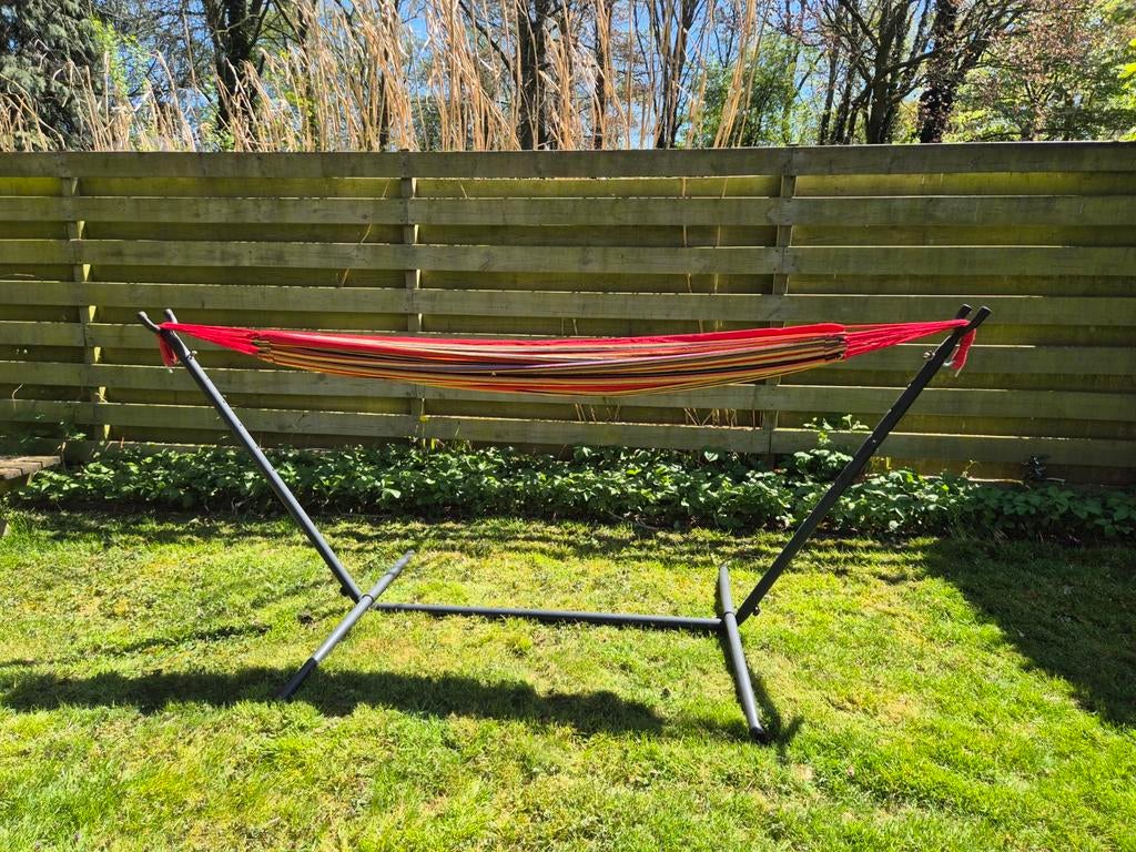 Hangmat met standaard, Ophalen, Met standaard