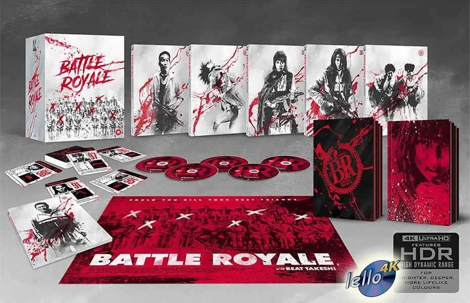 Blu-ray 4K: Battle Royale, 5-disc Limited Edition (2000) UK, Cd's en Dvd's, Blu-ray, Nieuw in verpakking, Actie, 4K Ultra HD Blu-ray