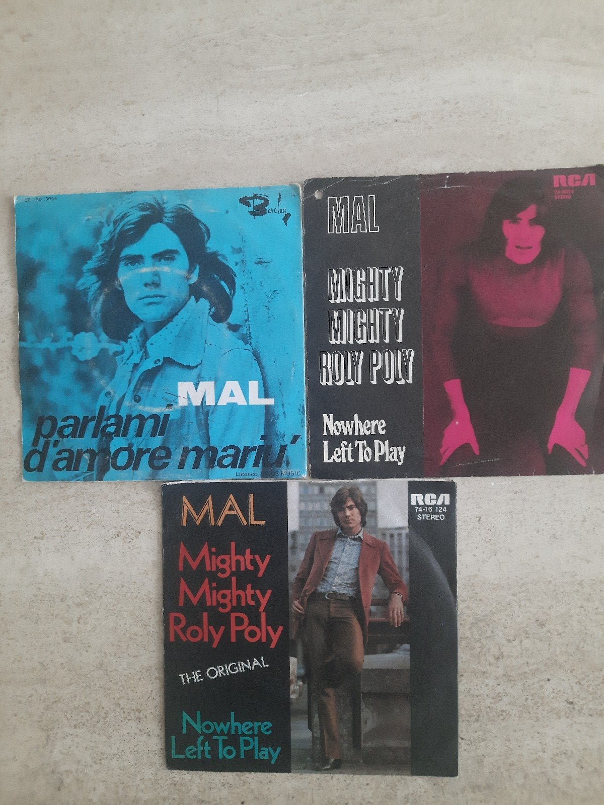 3x vinyl singel van Mal, Ophalen of Verzenden, Zo goed als nieuw, Nederlandstalig