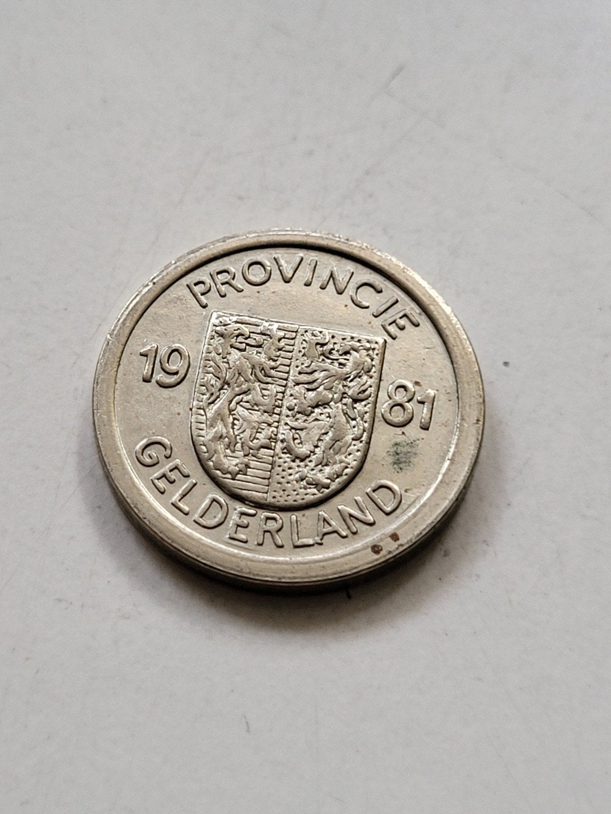 Ronde penning 5 Cent Provincie Gelderland Munt 1981, Postzegels en Munten, Penningen en Medailles, Ophalen of Verzenden