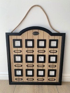 Fotolijst 12 fotootjes, Ophalen, Zo goed als nieuw, Fotolijst, Hangend