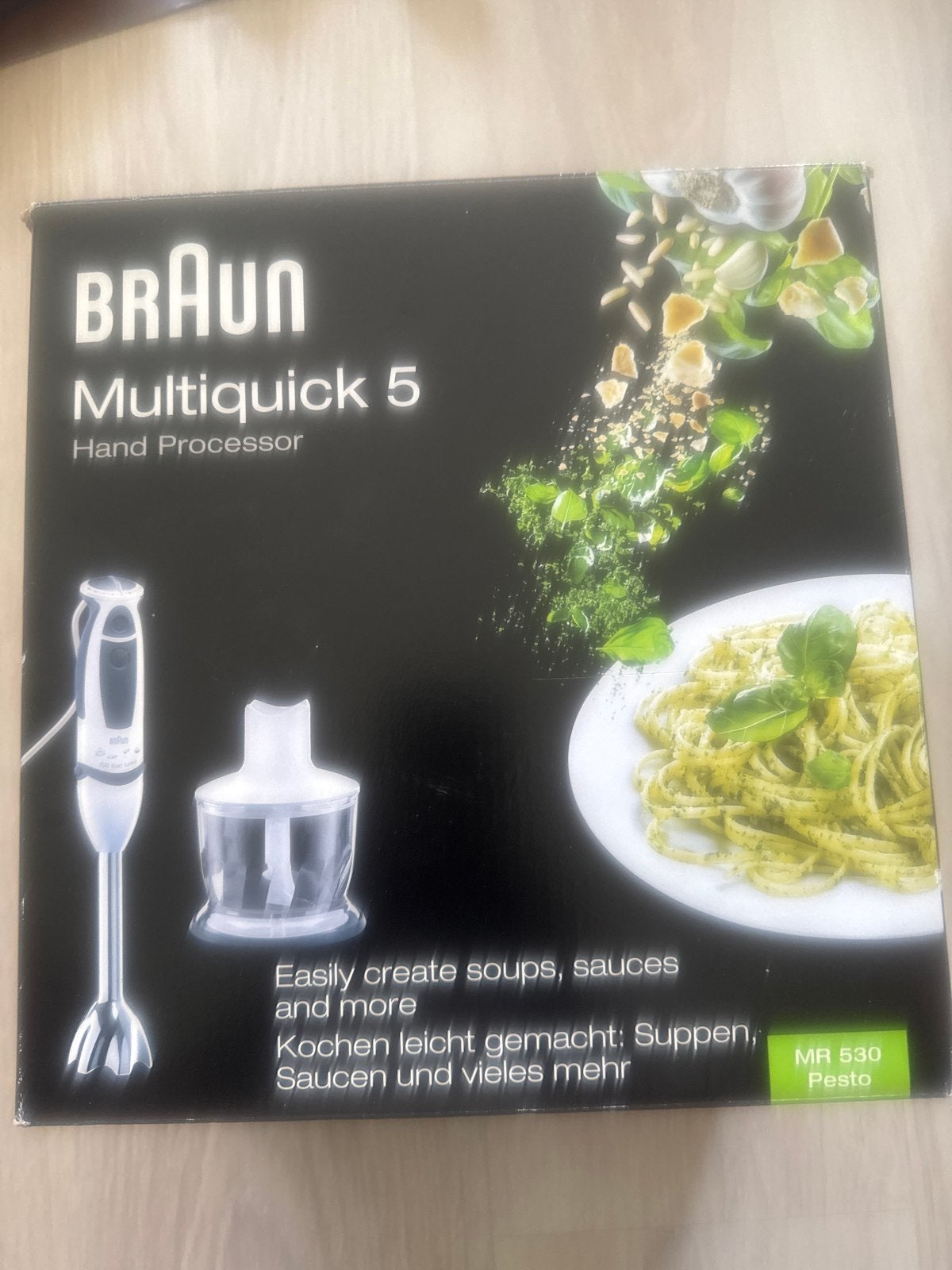 Braun Multiquick 5 Handmixer - MR 530 Pesto, Minder dan 1 liter, Ophalen of Verzenden, Zo goed als nieuw, 2 snelheden