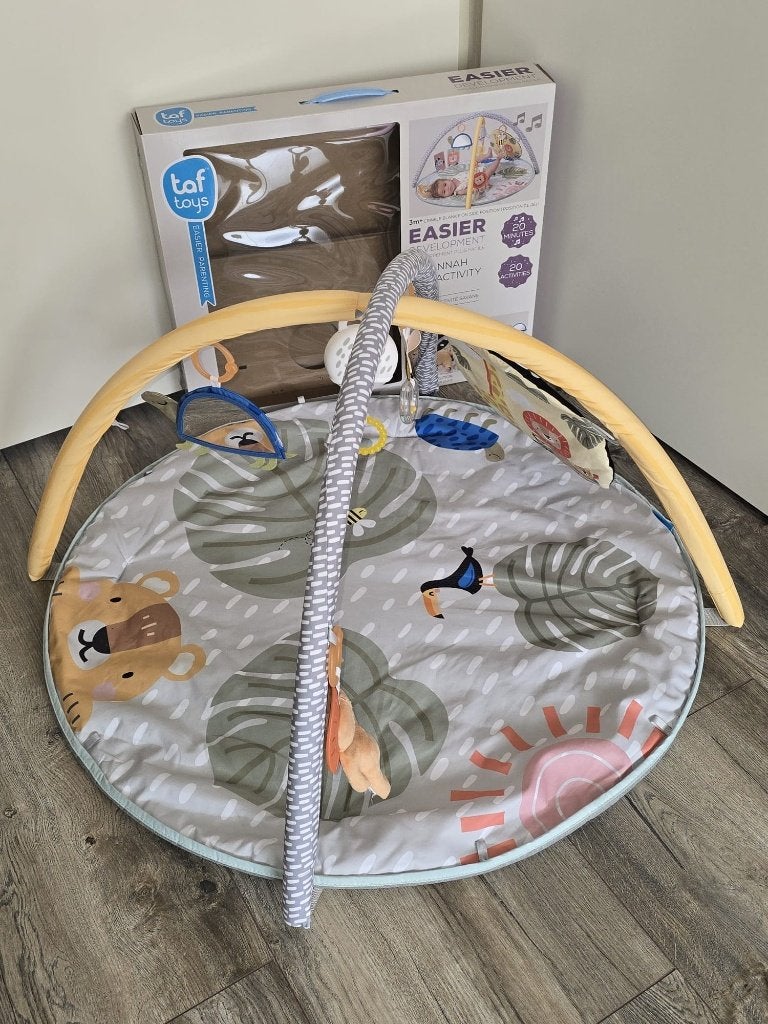 Taf Toys Speelkleed Savannah Activity Gym, Ophalen, Zo goed als nieuw, Speelkleed, Met geluid
